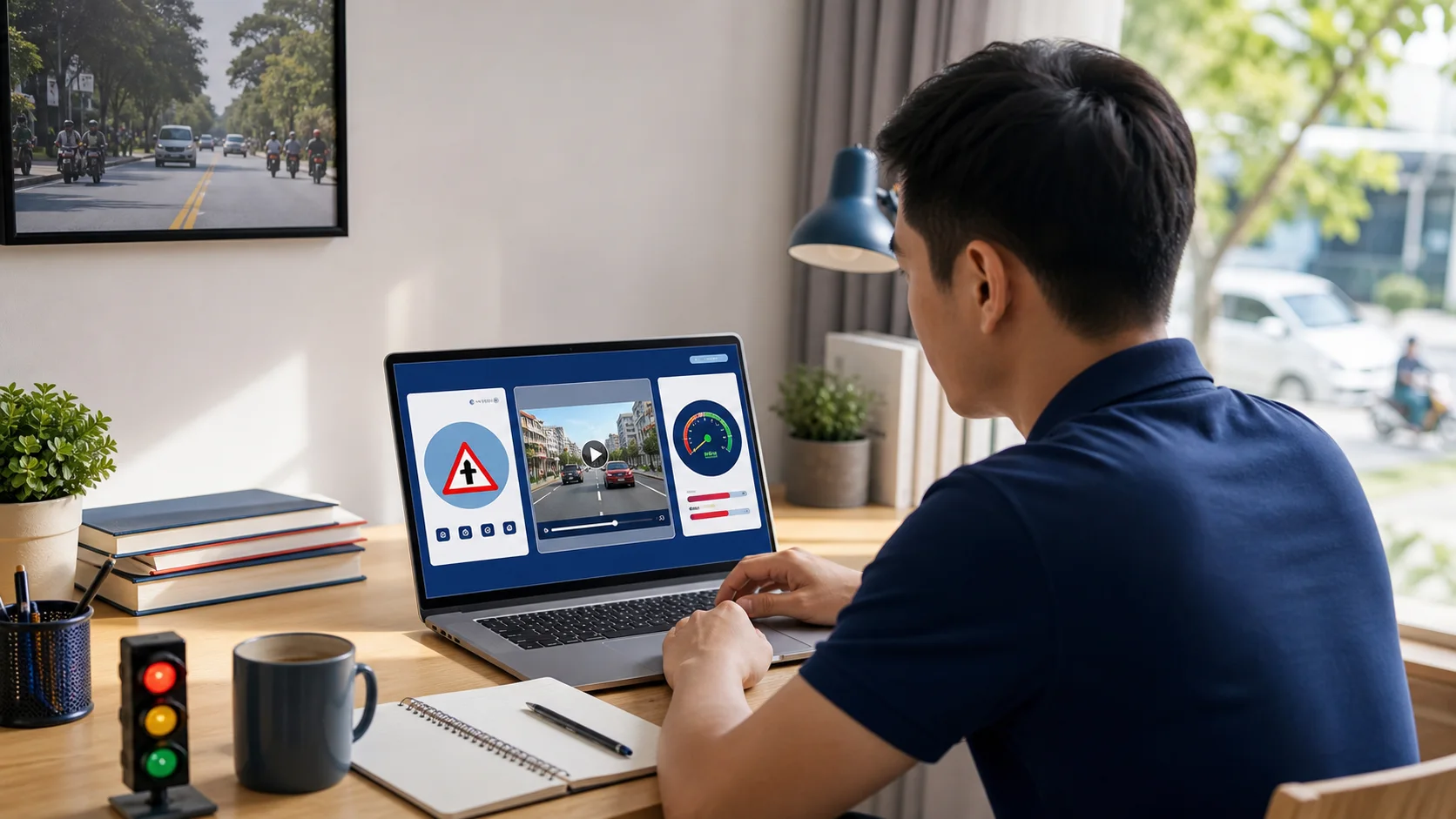 Hệ thống học trực tuyến Lái xe Miền Nam: 3 công cụ ôn tập